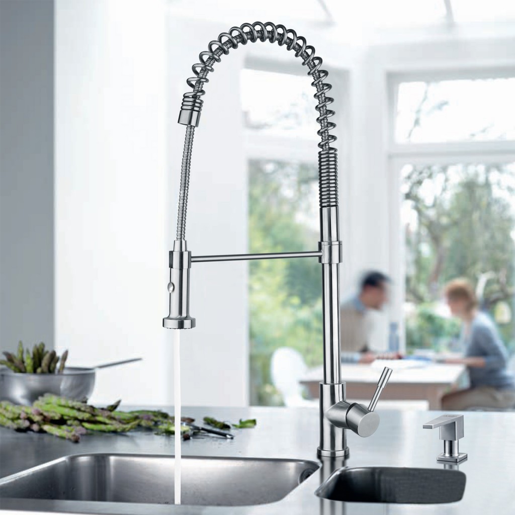 tall flexible hose kitchen tap