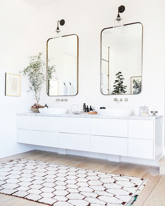 floating bathroom vanity idea 