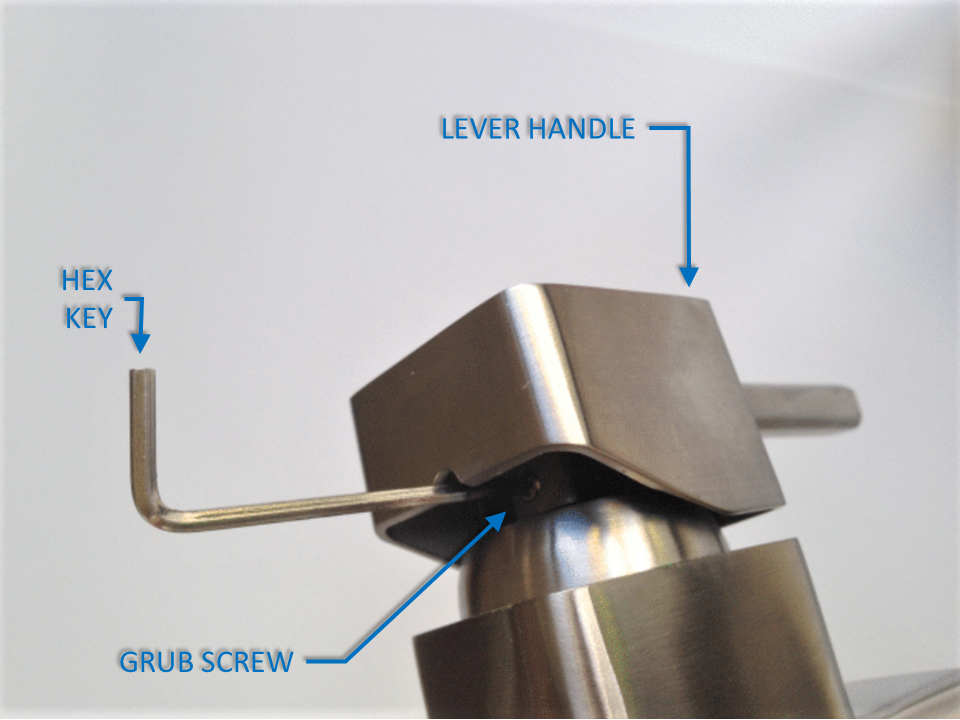 Remove tap lever handle removing the lever handle of a mixer tap using a hex key