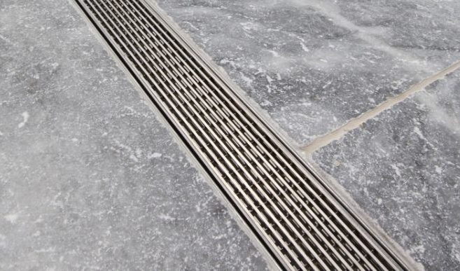 pool drain channel