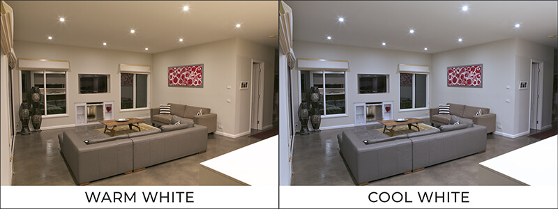 Warm White LED vs Cool White LED cool white or warm white downlights